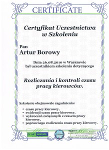 Certyfikat PC NET Service 2010.08.26