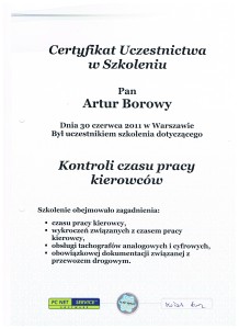 Certyfikat PC NET Service 2011.06.30