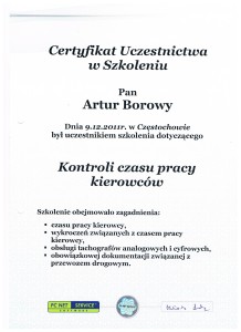 Certyfikat PC NET Service 2011.12.09