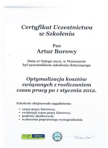 Certyfikat PC NET Service 2012.02.27